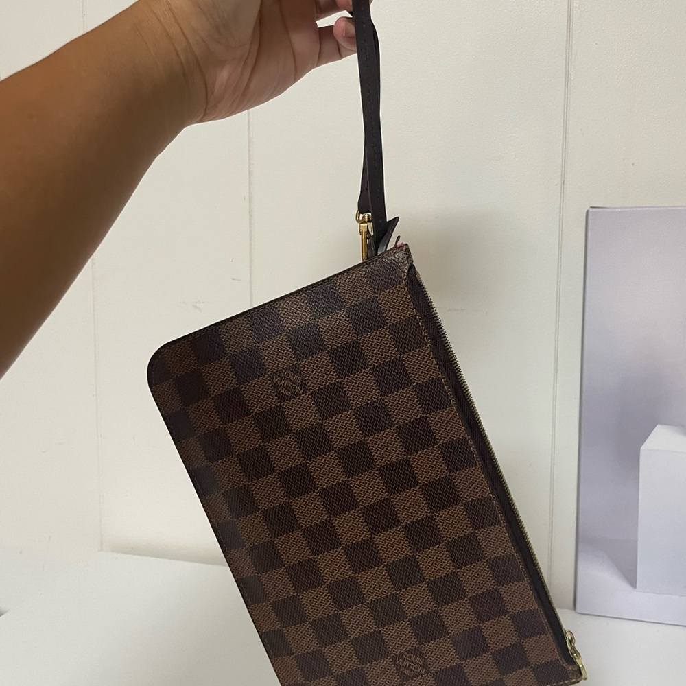 Louis Vuitton Brown Damier Wristlet